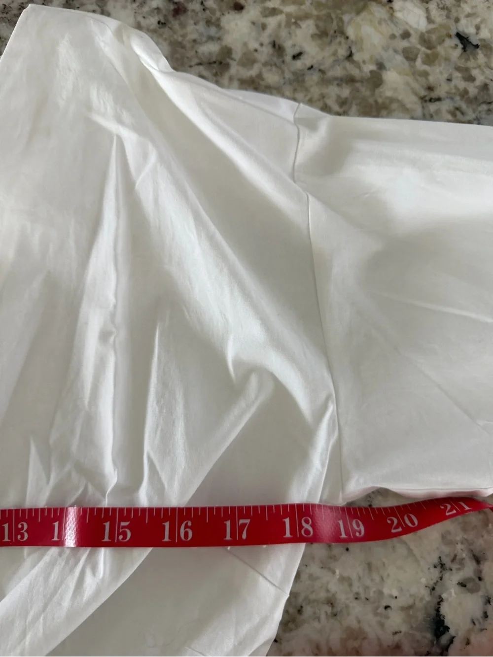 J.Crew White Cotton Poplin Faux Wrap Peplum Blouse Puff Sleeve Size 8